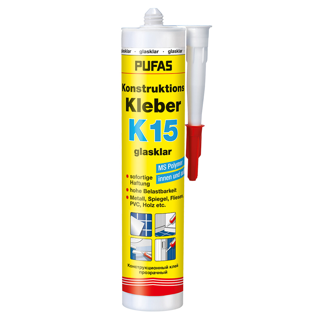 Pufas Konstruktions-Kleber K15 glasklar