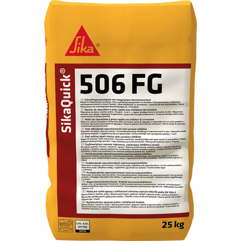 Sika Schnellreparaturmörtel SikaQuick 506 FG, Grau, 12 kg
