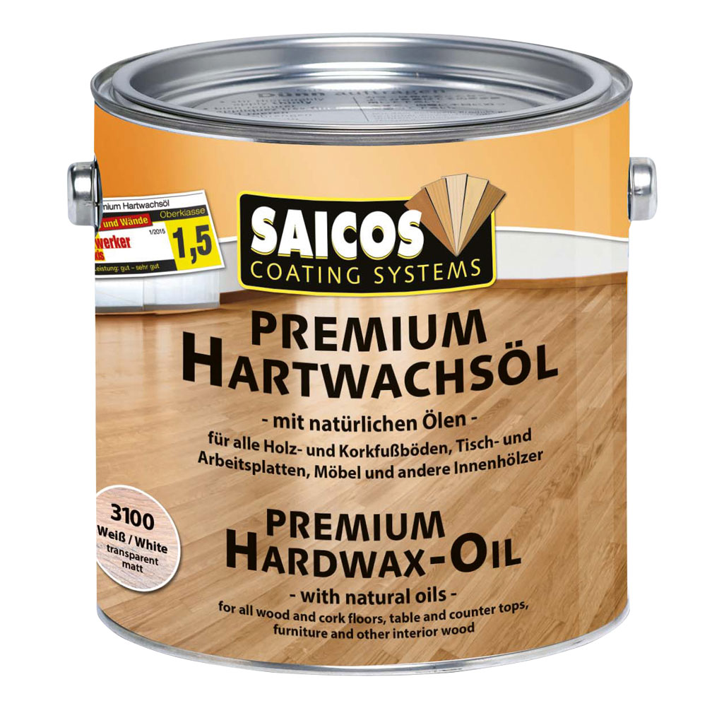 Saicos Premium Hartwachsöl, weiß