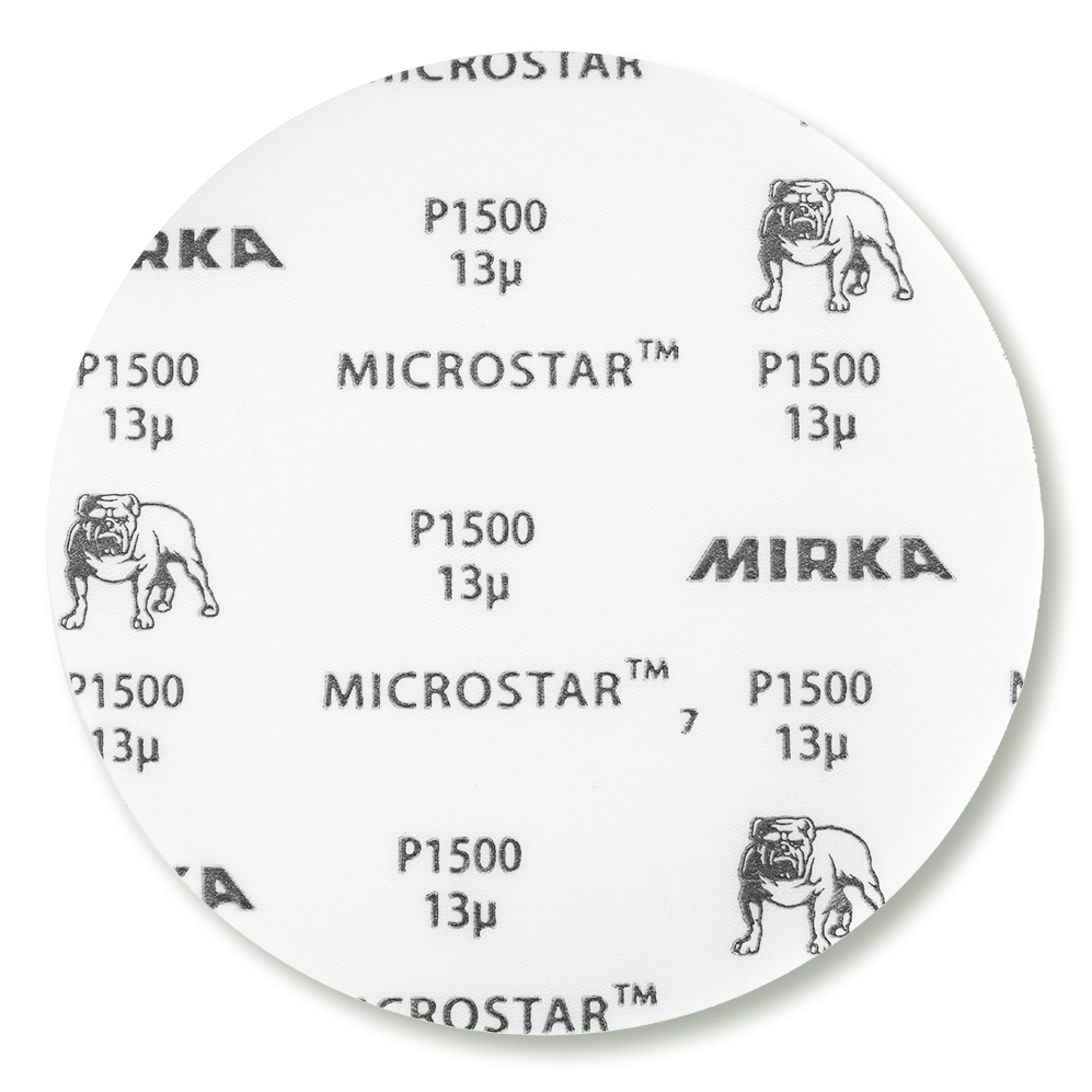 Mirka Microstar Scheibe, Ø 150 mm Grip, P 2500, ungelocht, 50er Pack
