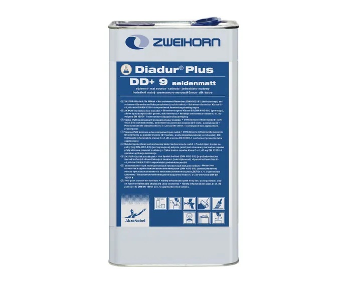 Zweihorn Klarlack Diadur Plus DD+ 9, Seidenmatt, 25 l
