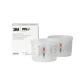 3M miniPPS 2.0 Becher mit Schraubring, 200 ml