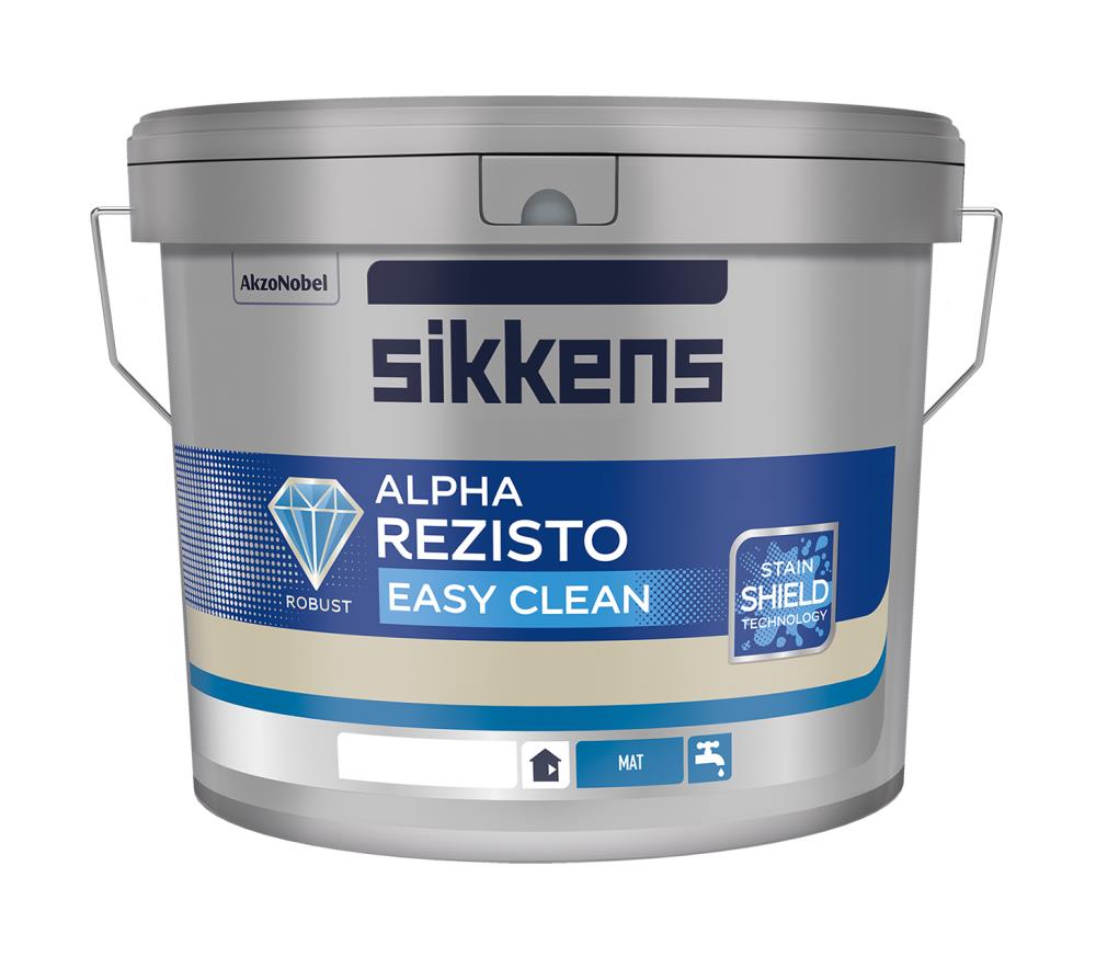 Sikkens Innenfarbe Alpha Rezisto Easy Clean Basis, Weiß, 1 l