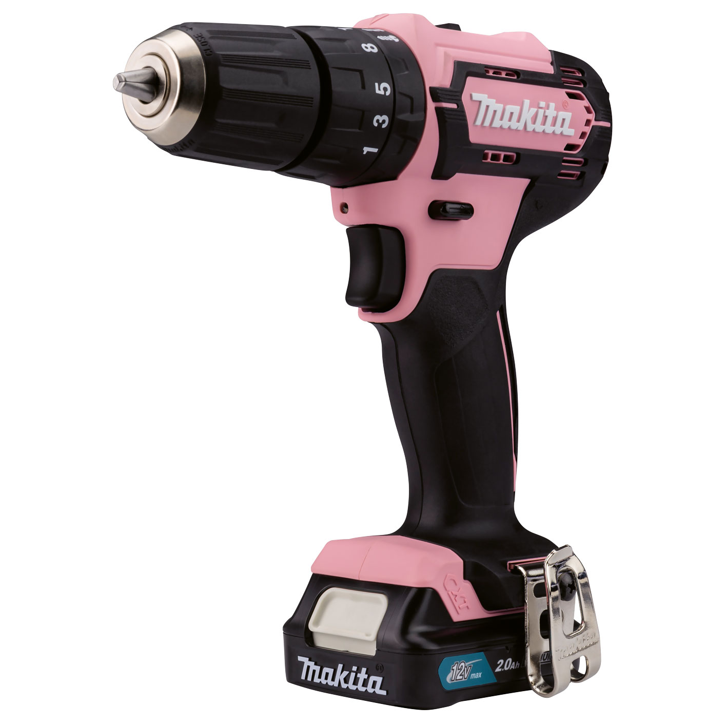 Makita Akku-Schlagbohrschrauber Rosa, 12 V / 2,0 Ah