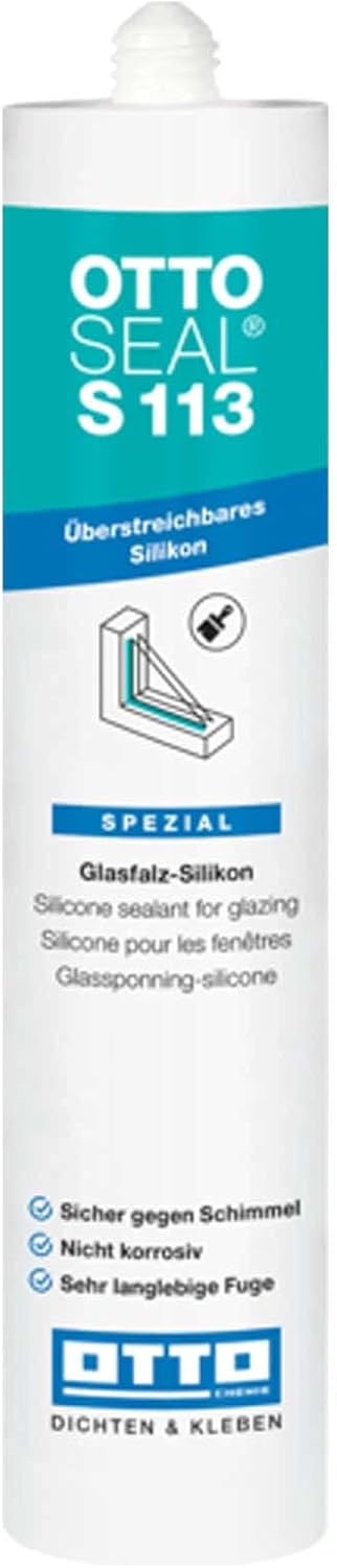 OTTOSEAL Überstreichbares Silikon S113, Reinweiß, 310 ml