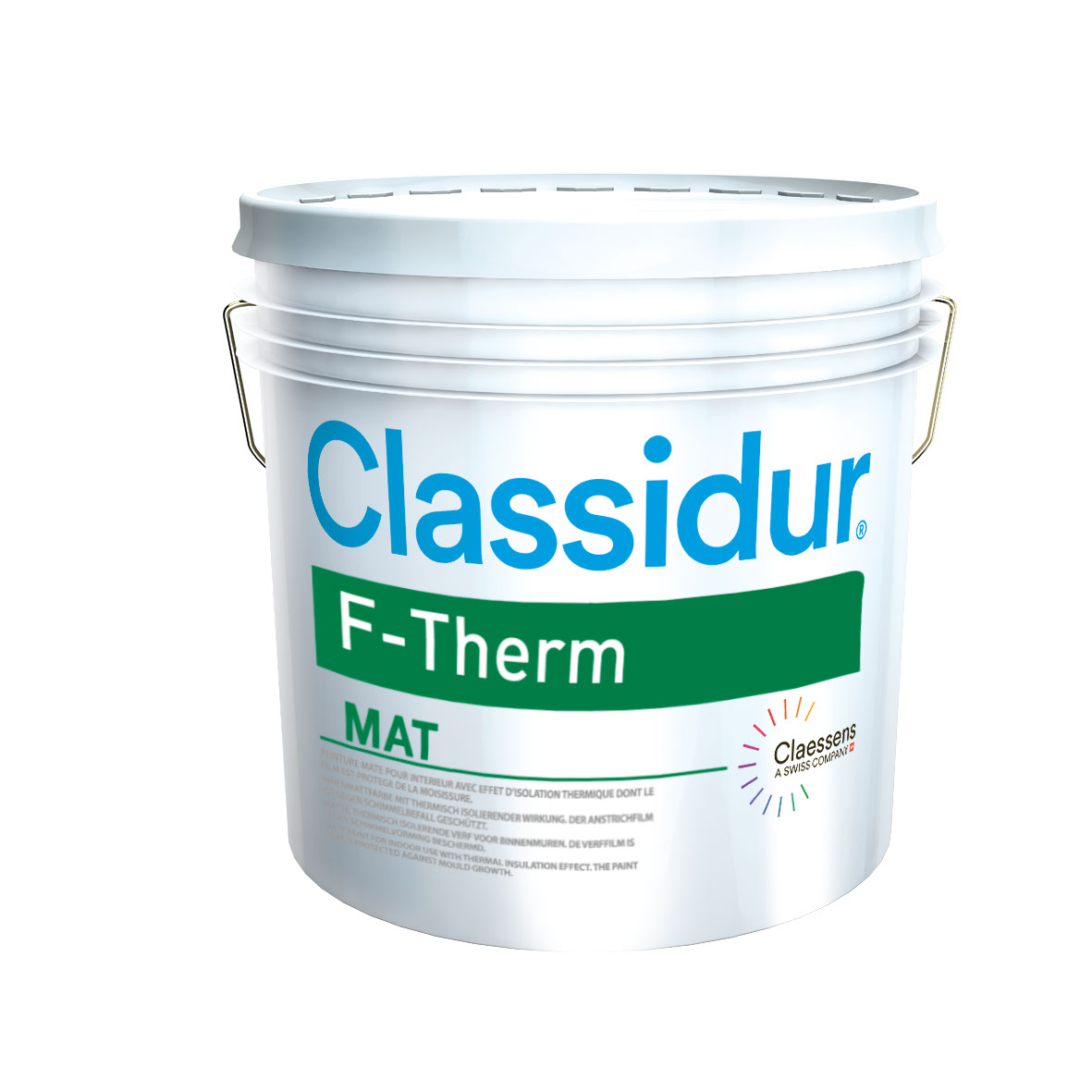 ClassidurInnenmattfarbe F-Therm, Weiß, 10 l