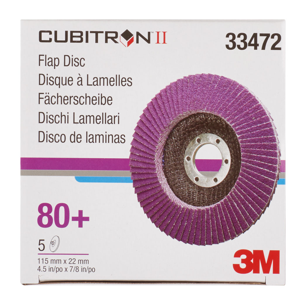 3M Cubitron II Fächerscheiben, Ø 115mm, P 80+, 22 mm Loch