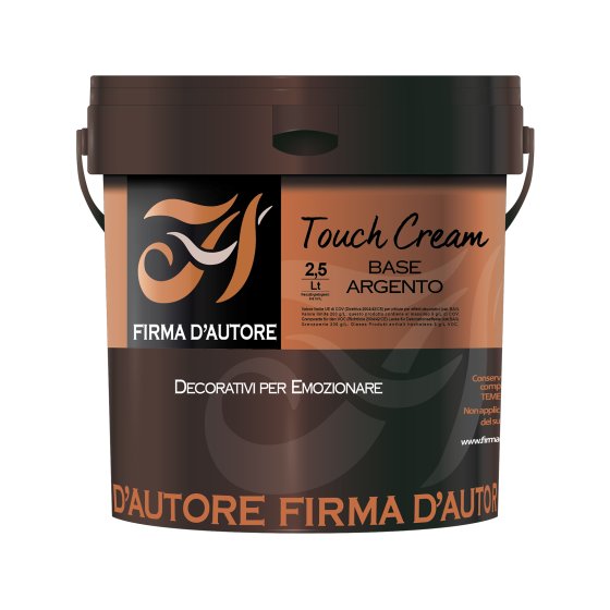 Firma D'Autore Endbeschichtung Touch Cream Base Argento, 1 l