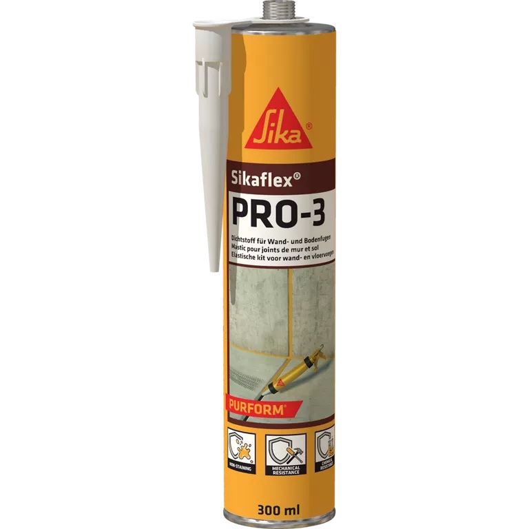 Sika Dichtstoff Sikaflex PRO-3 Purform, Kieselgrau, 600 ml