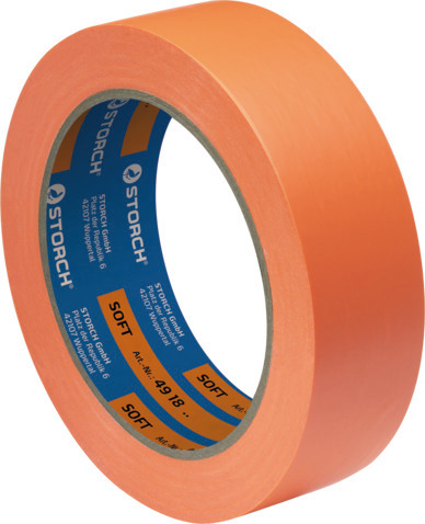 Storch SOFTtape Weichkunststoffband, Das Orange, 50 mm x 33 m