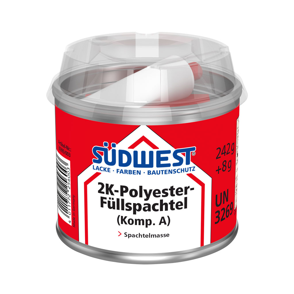 Südwest 2K-Polyester-Füllspachtel Weiß, 0,25 kg